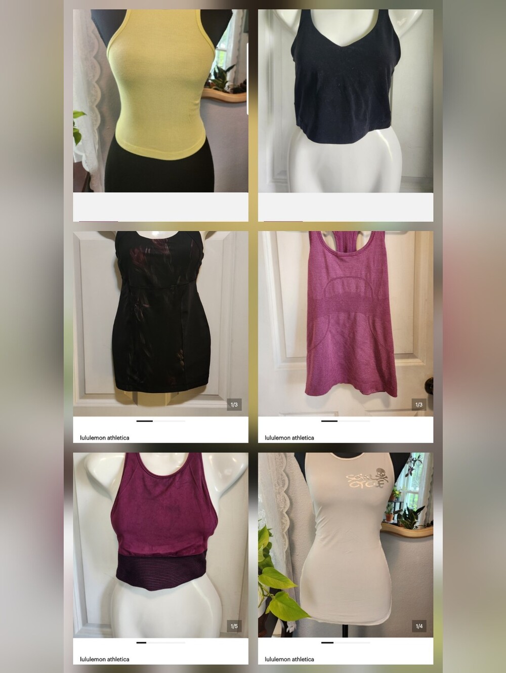 Bundle Of 6 lululemon Tank Tops